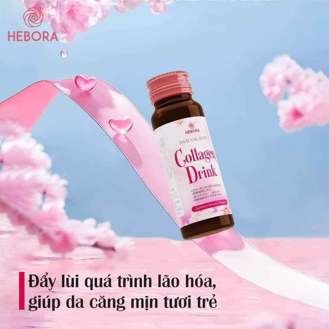 Nước Uống Hebora Damask Rose Collage Drink Dạng Chai 50ml