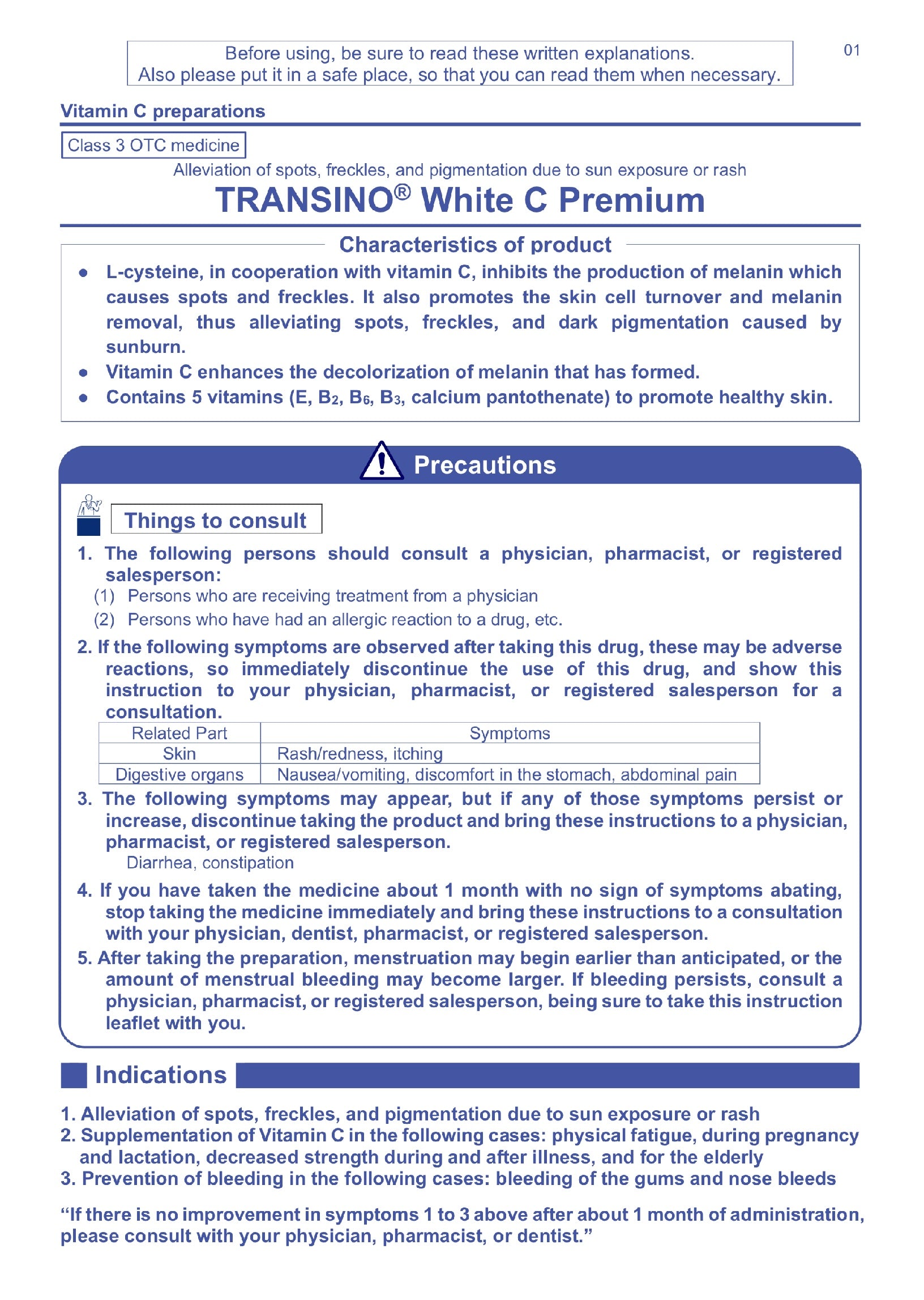 Viên Uống Hỗ Trợ Sáng Da , Trị Nám TRANSINO White C Premium