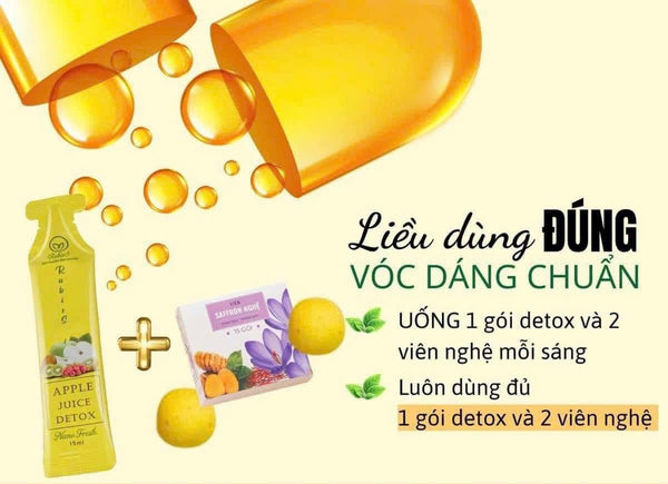 RubisS Detox Nước Ép Táo Hỗ Trợ Cân Bằng Cân Nặng