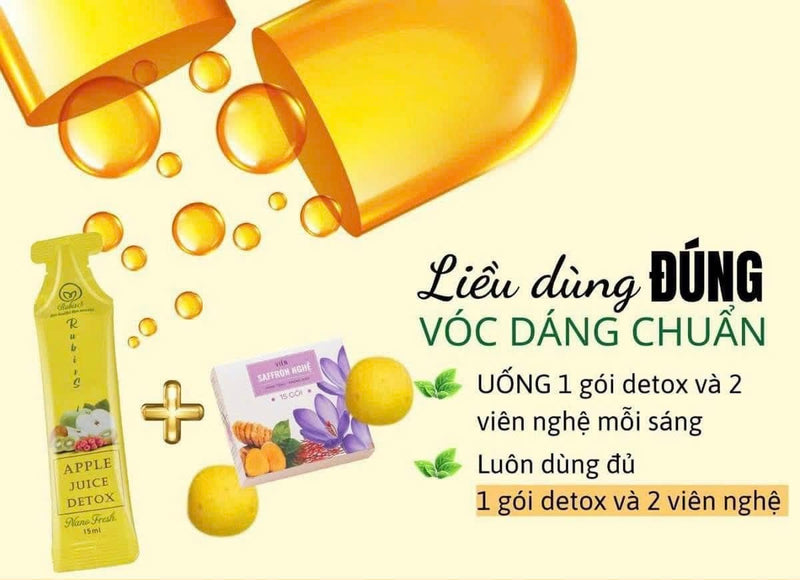 RubisS Detox Nước Ép Táo Hỗ Trợ Cân Bằng Cân Nặng