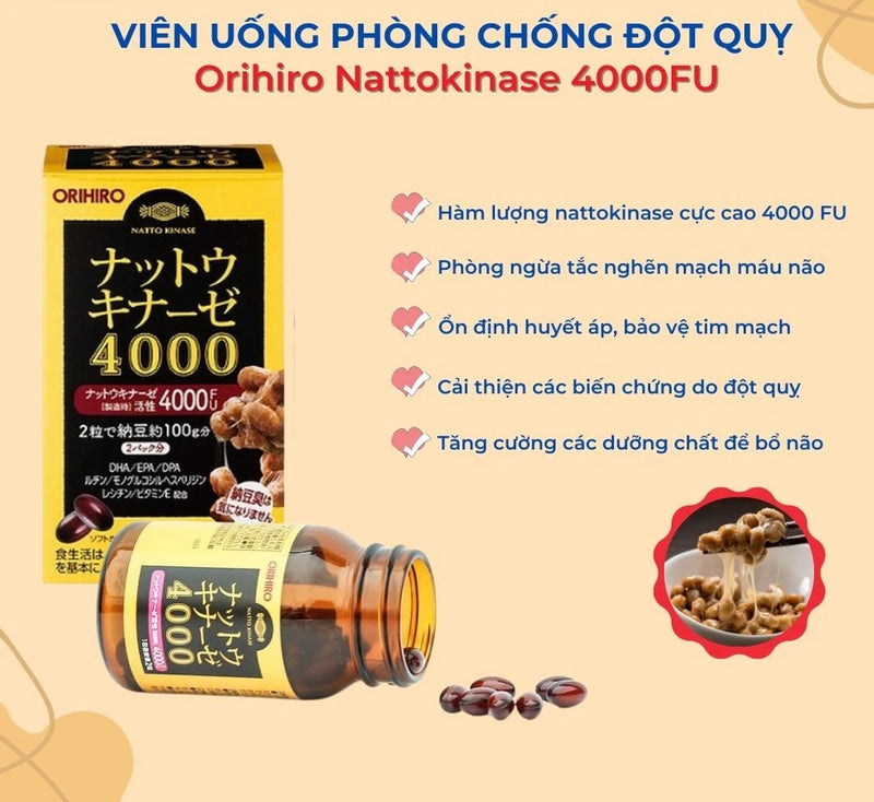 Thuốc Chống Đột Quỵ ORIHIRO Natio Kinase