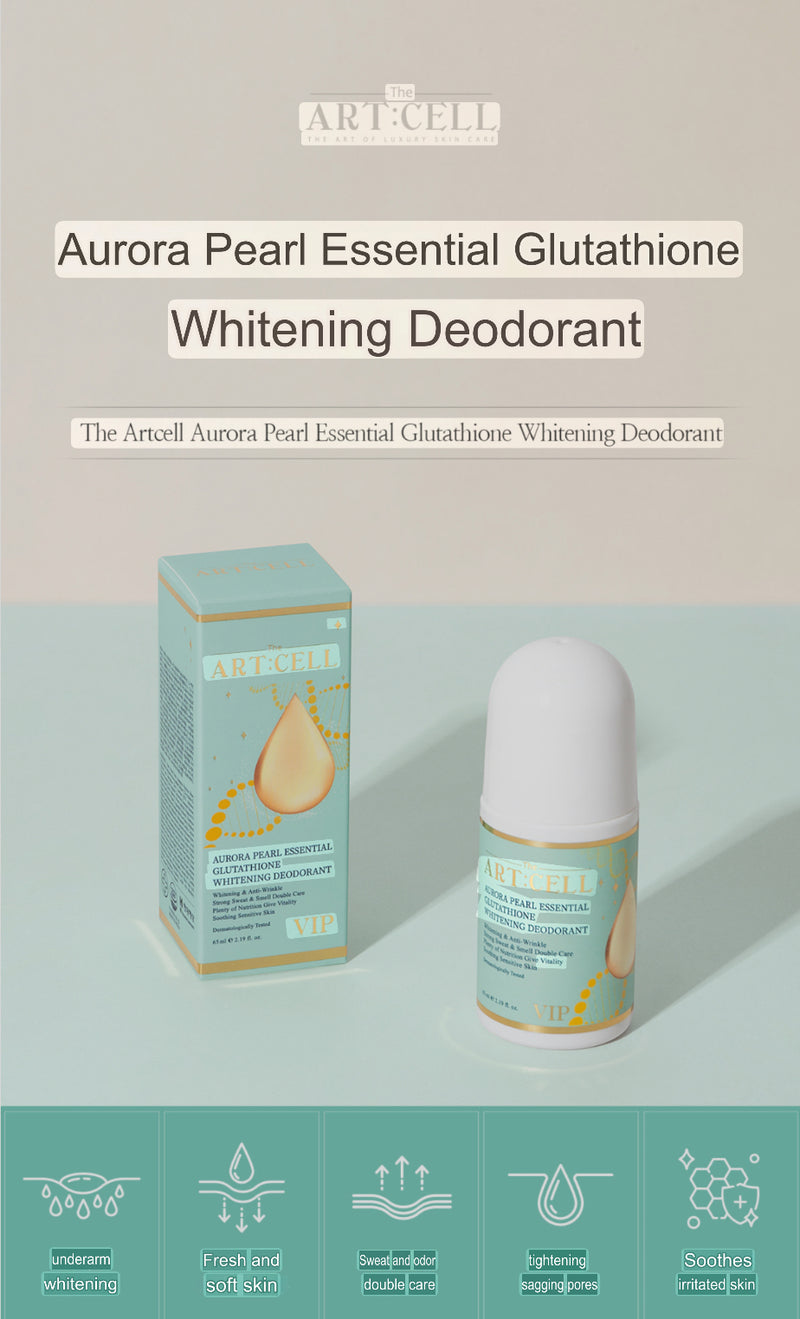 The Artcell Aurora Pearl Essential Glutathione
Whitening Deodorant