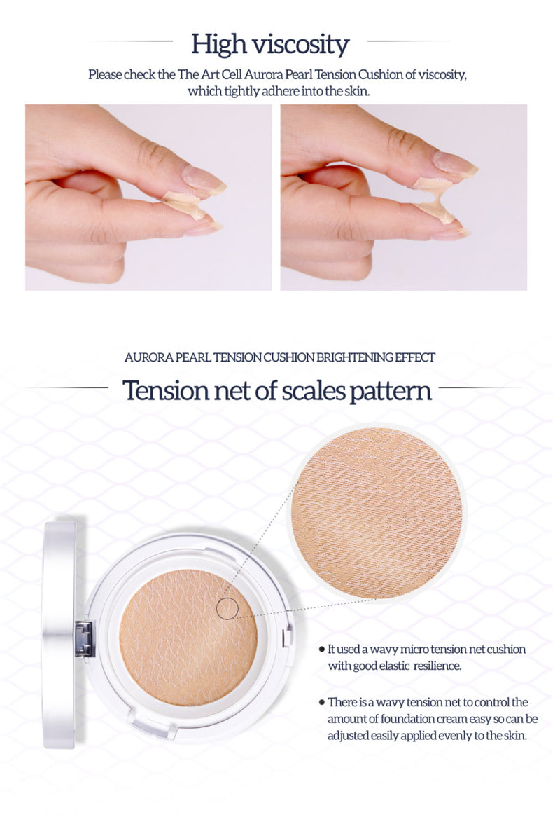 DAYCELL The ArtCell Aurora Pearl Tension CUSHION - VT Glamour