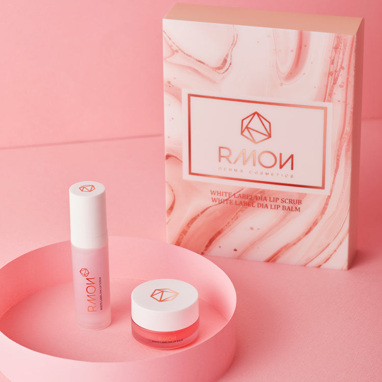 Set Dưỡng Môi Rmon White Label Dia Lip Scrub & Lip Balm