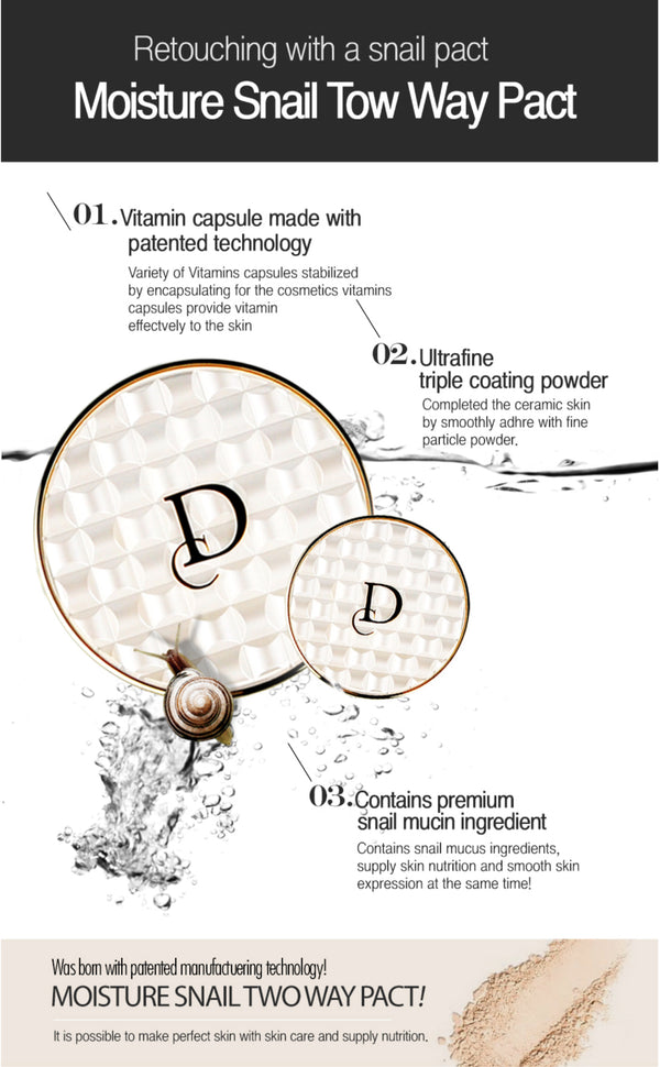 DAYCELL - Esthenique Snail Moisture 2 Way Pact