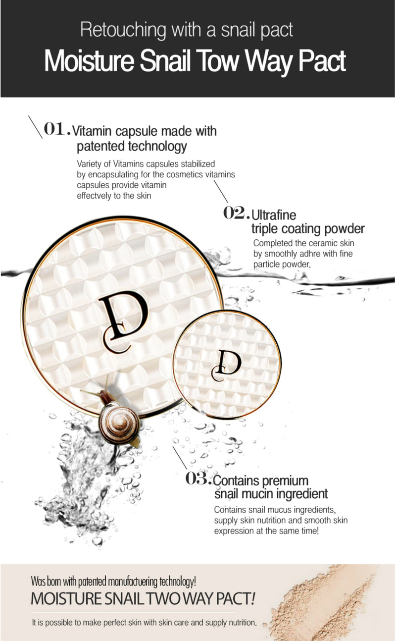 DAYCELL - Esthenique Snail Moisture 2 Way Pact - VT Glamour