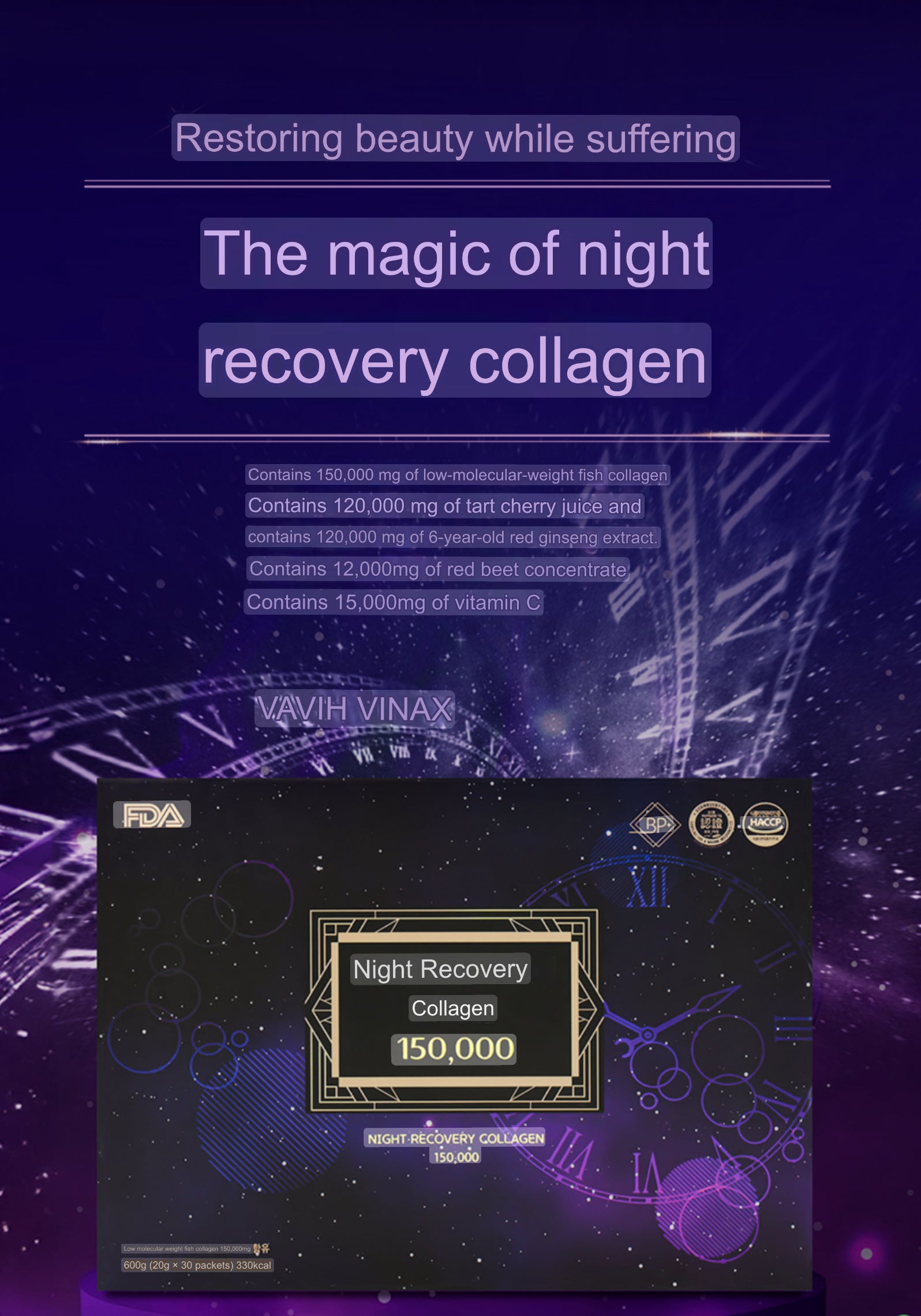 Body Plus Night Recovery Collagen - Skin Rejuvenation