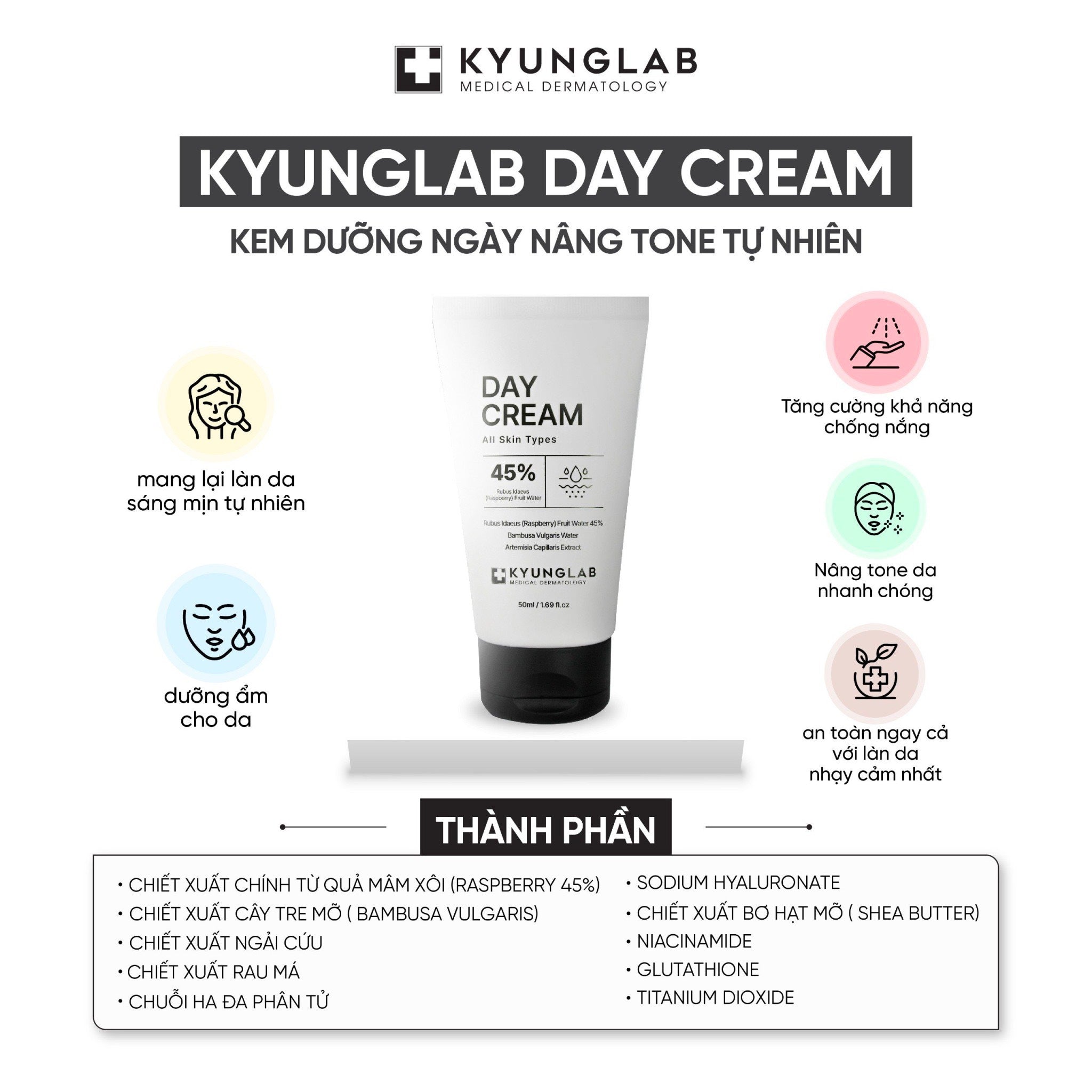 Kem Dưỡng Ngày Nâng Tone Tự Nhiên Kyunglab Day Dream