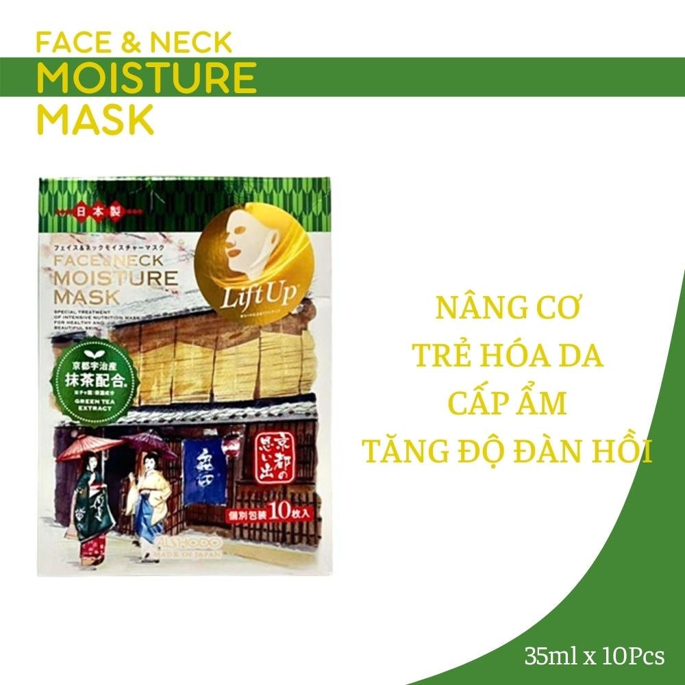 Mặt Nạ Dưỡng Da Mặt Cổ Aishodo Face Neck Moisture Mask