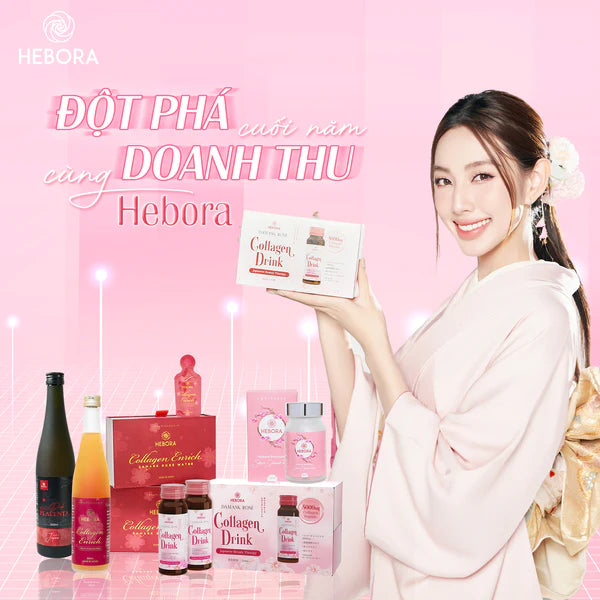 Hebora Damask Rose Collage Drink