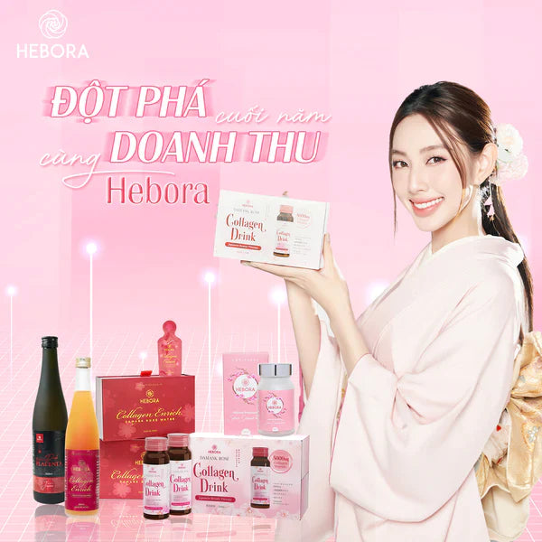 Nước Uống Hebora Damask Rose Collage Drink Dạng Chai 50ml