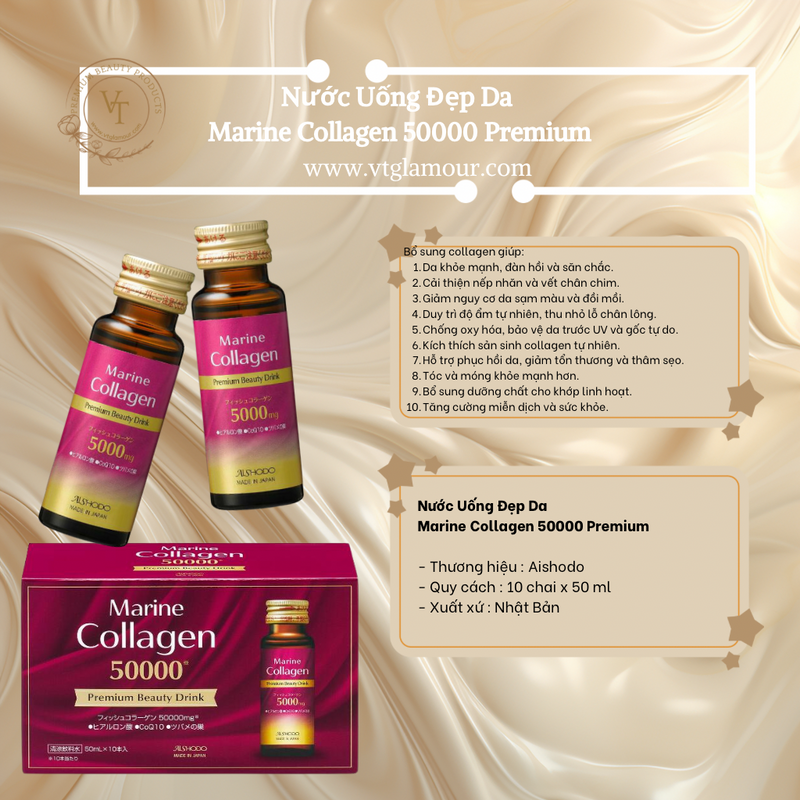 Nước Uống Đẹp Da Marine Collagen 50000 Premium