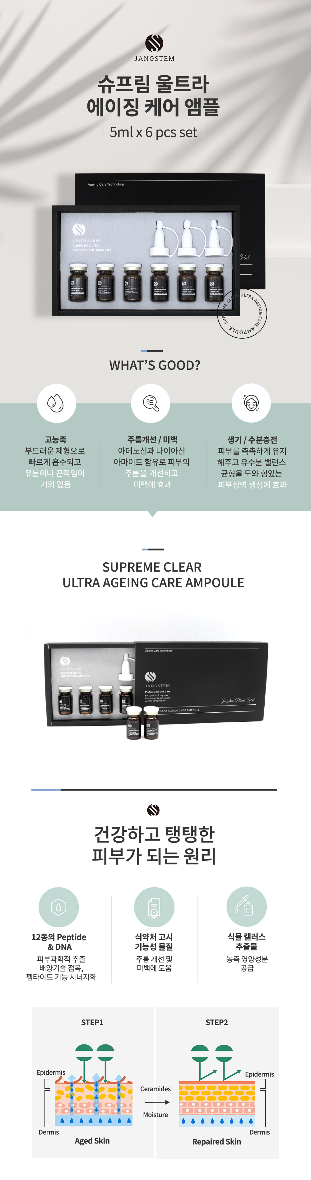 Tế Bào Gốc Phục Hồi Chống Lão Hoá Jangsterm Supreme Ultra Ageing Care Ampoule