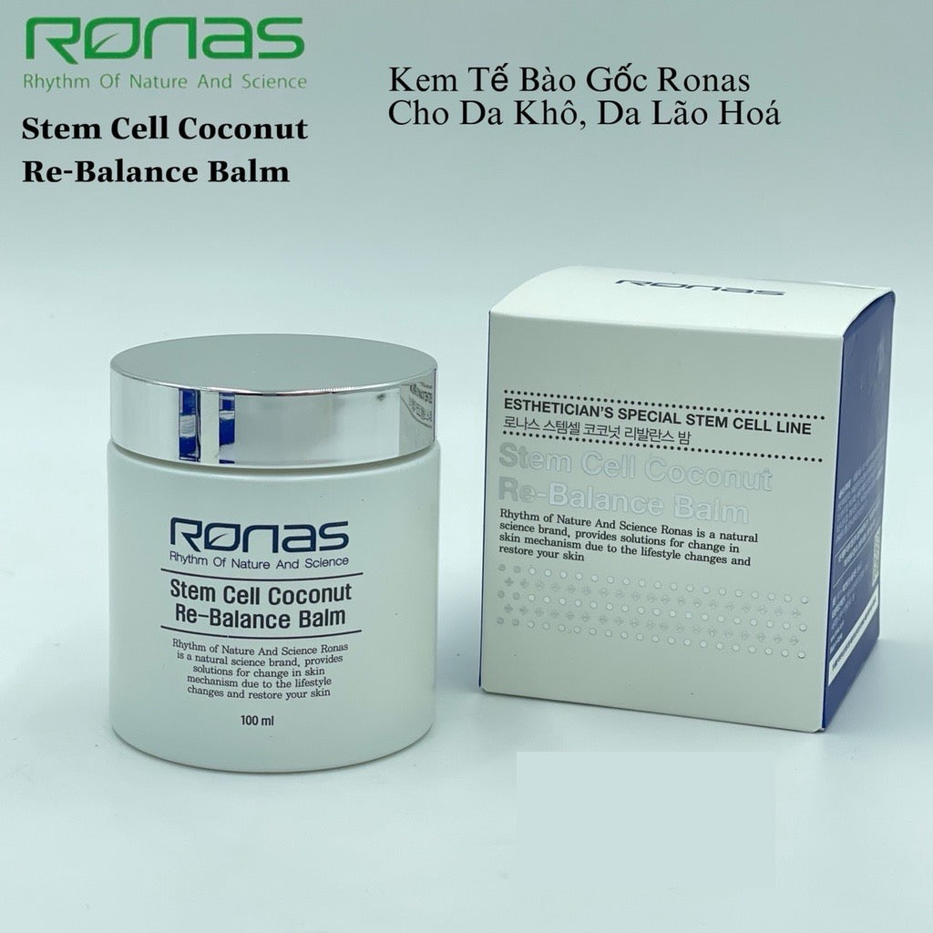 Kem Tế Bào Gốc Dầu Dừa Ronas Re-Balance Balm Stem Cell Coconut