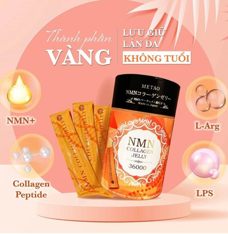 Thạch NMN Collagen Jelly 36000 Japan