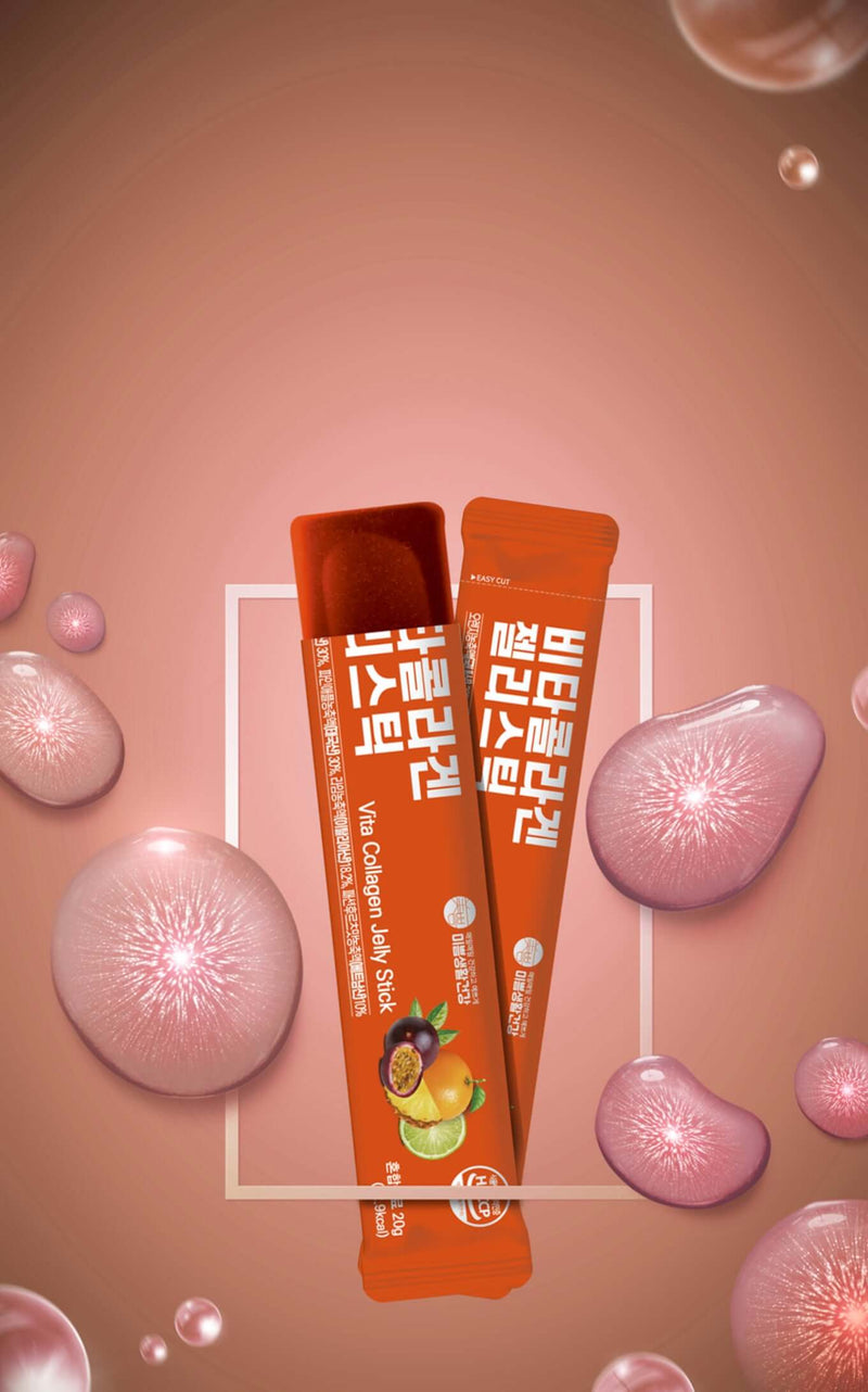 MIP Vita Passion Fruit, Pineapple, Orange Collagen Jelly Sticks