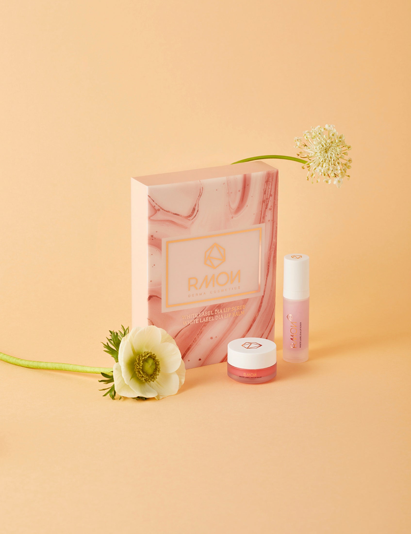 Set Dưỡng Môi Rmon White Label Dia Lip Scrub & Lip Balm