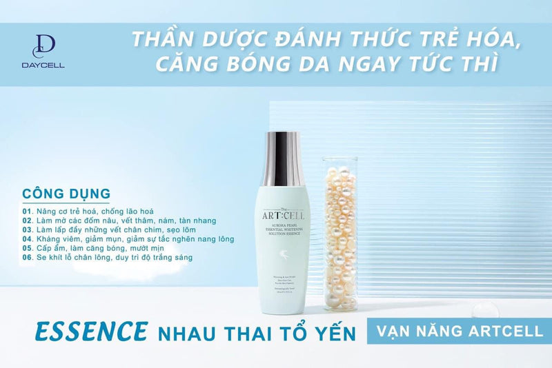 TINH CHẤT DƯỠNG SÁNG DA TỔ YẾN NGỌC TRAI ARTCELL AURORA ENSSENTINAL