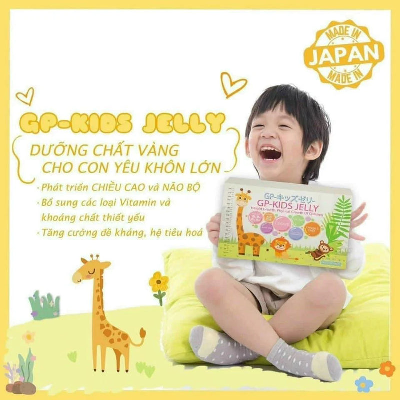 GP Kid Jelly Nhật Bản Thạch Tăng Chiều Cao và Sức Đề Kháng Trẻ Em