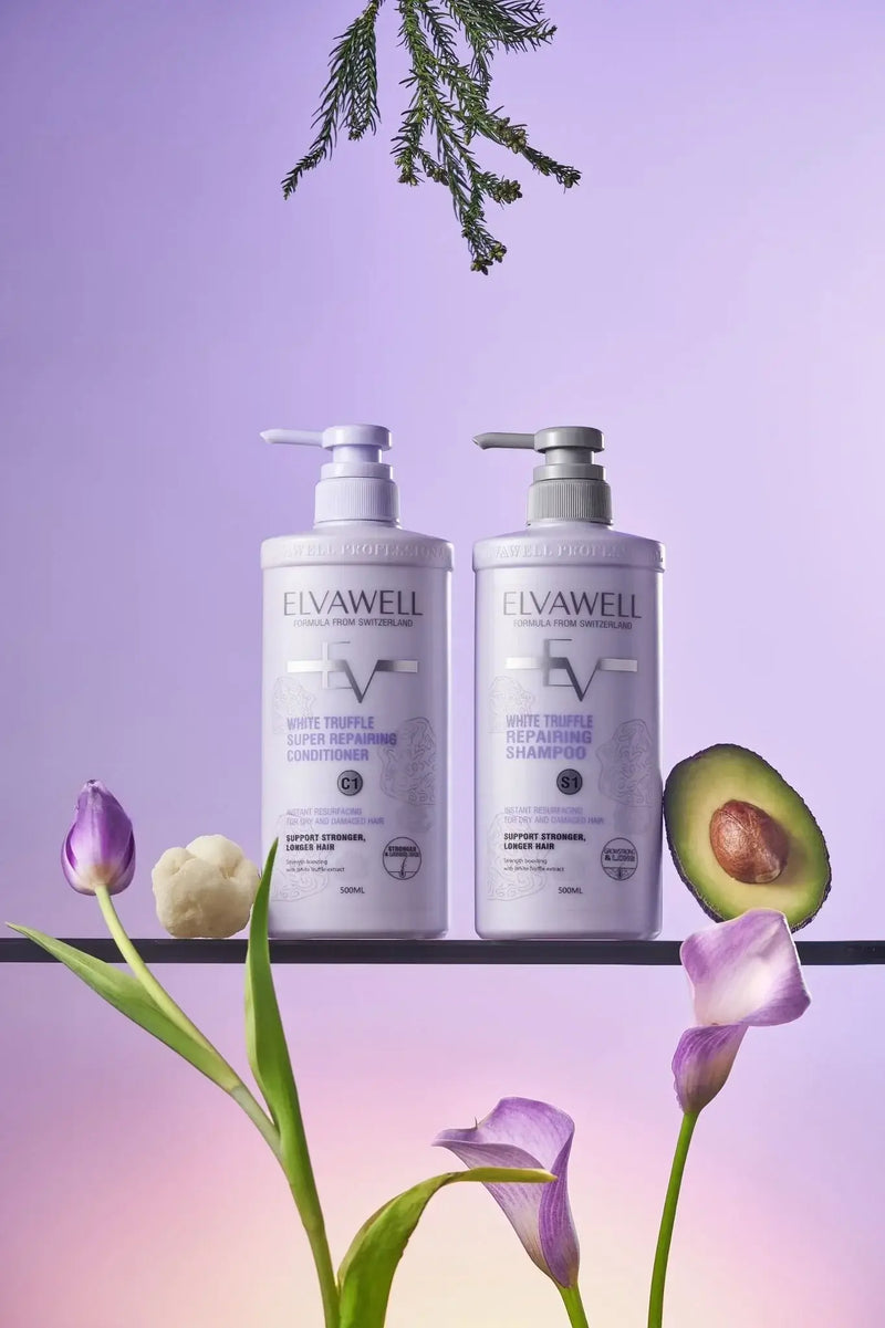 
 ELVAWELL White Truffle Super Repairing Shampoo Conditioner Set