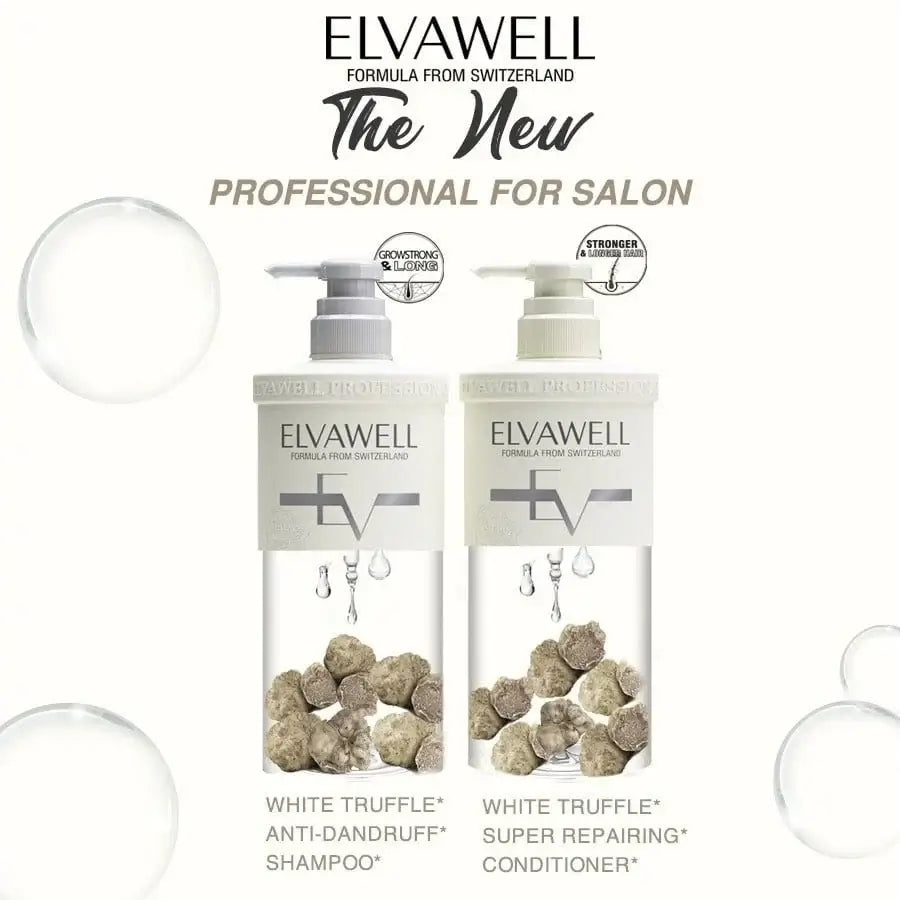 EVAWELL White Truffle Anti-Dandruff Shampoo Conditioner Set