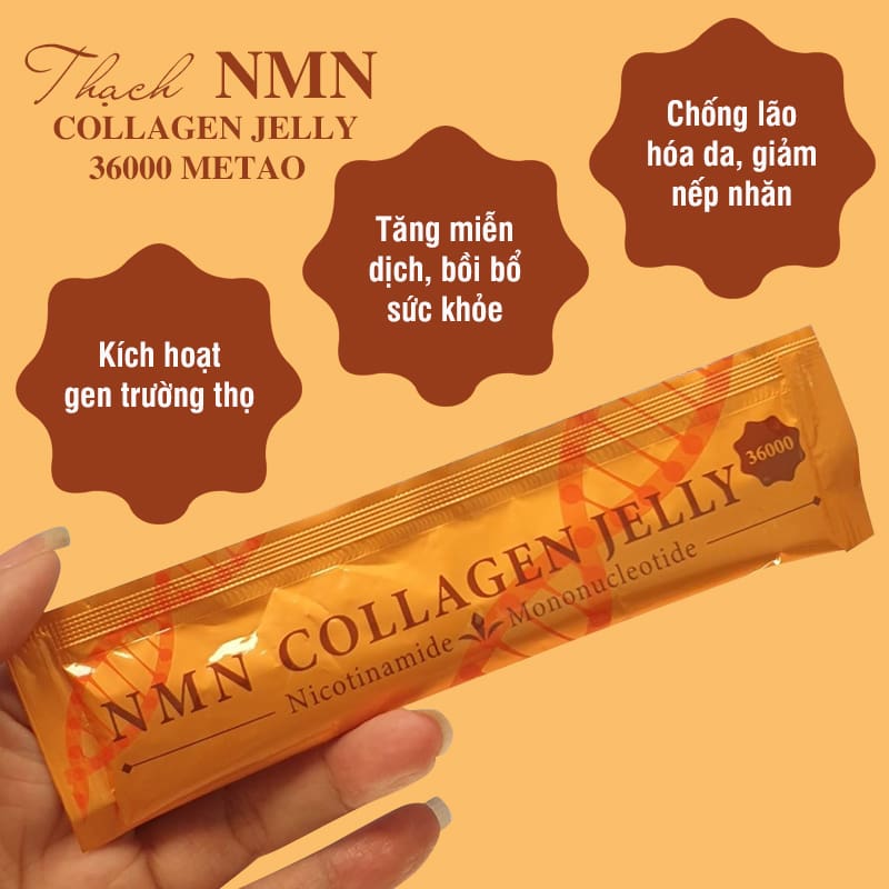 Thạch NMN Collagen Jelly 36000 Japan