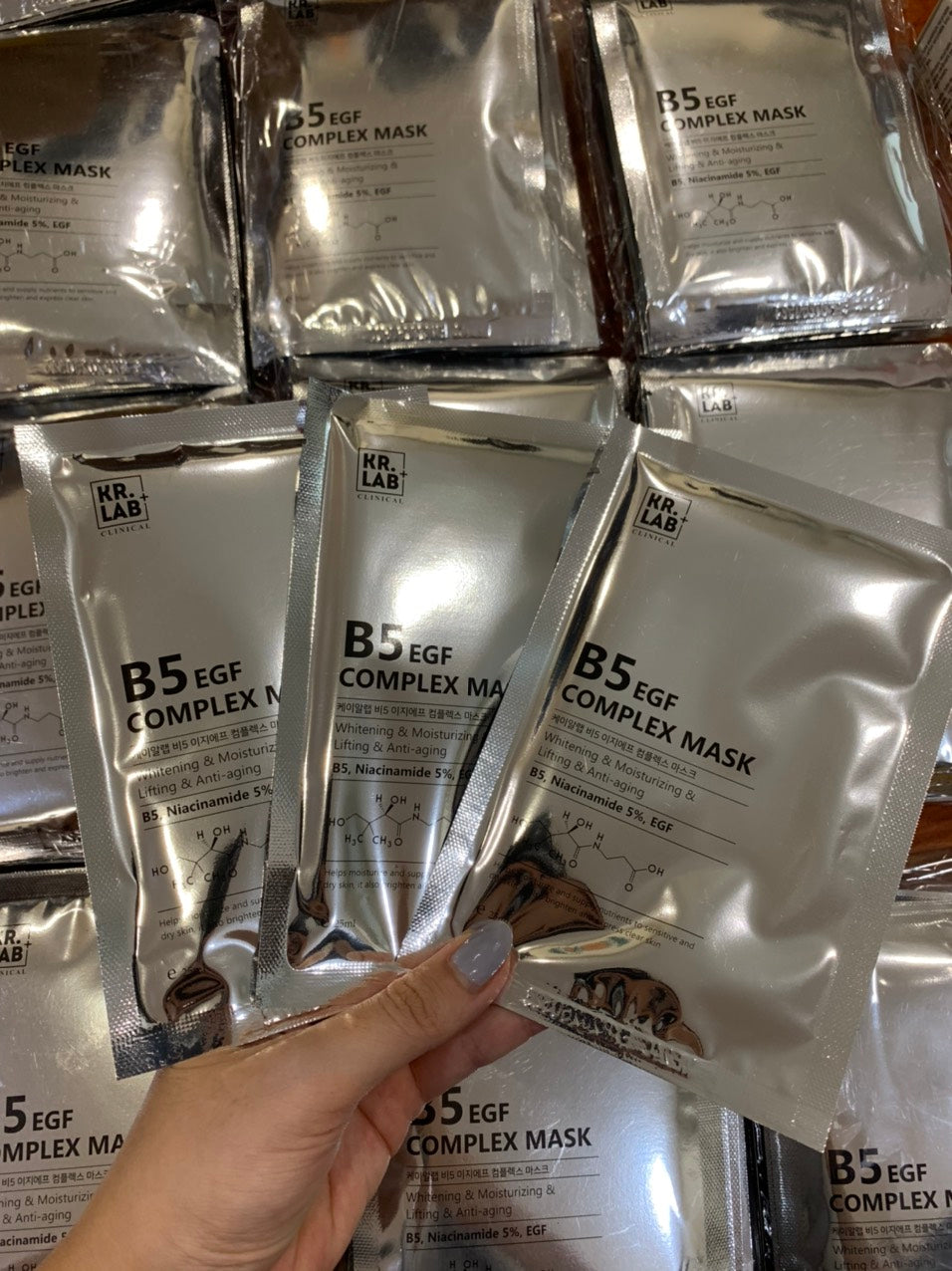 Mặt Nạ Phục Hồi Dưỡng Trắng KR.Lab+ B5 EGF Complex Mask ( 10 miếng )