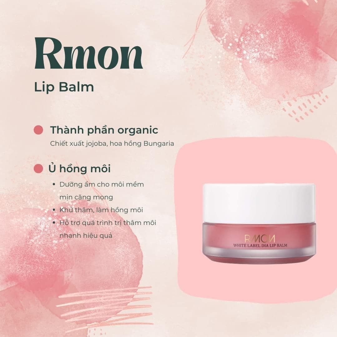 Rmon White Label Dia Lip Scrub & Lip Balm