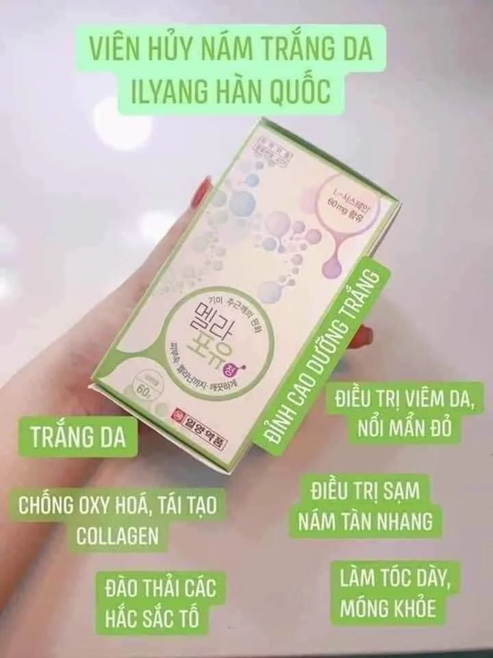 Mela For You Viên Uống Hỗ Trợ Huỷ Nám Đẹp Da