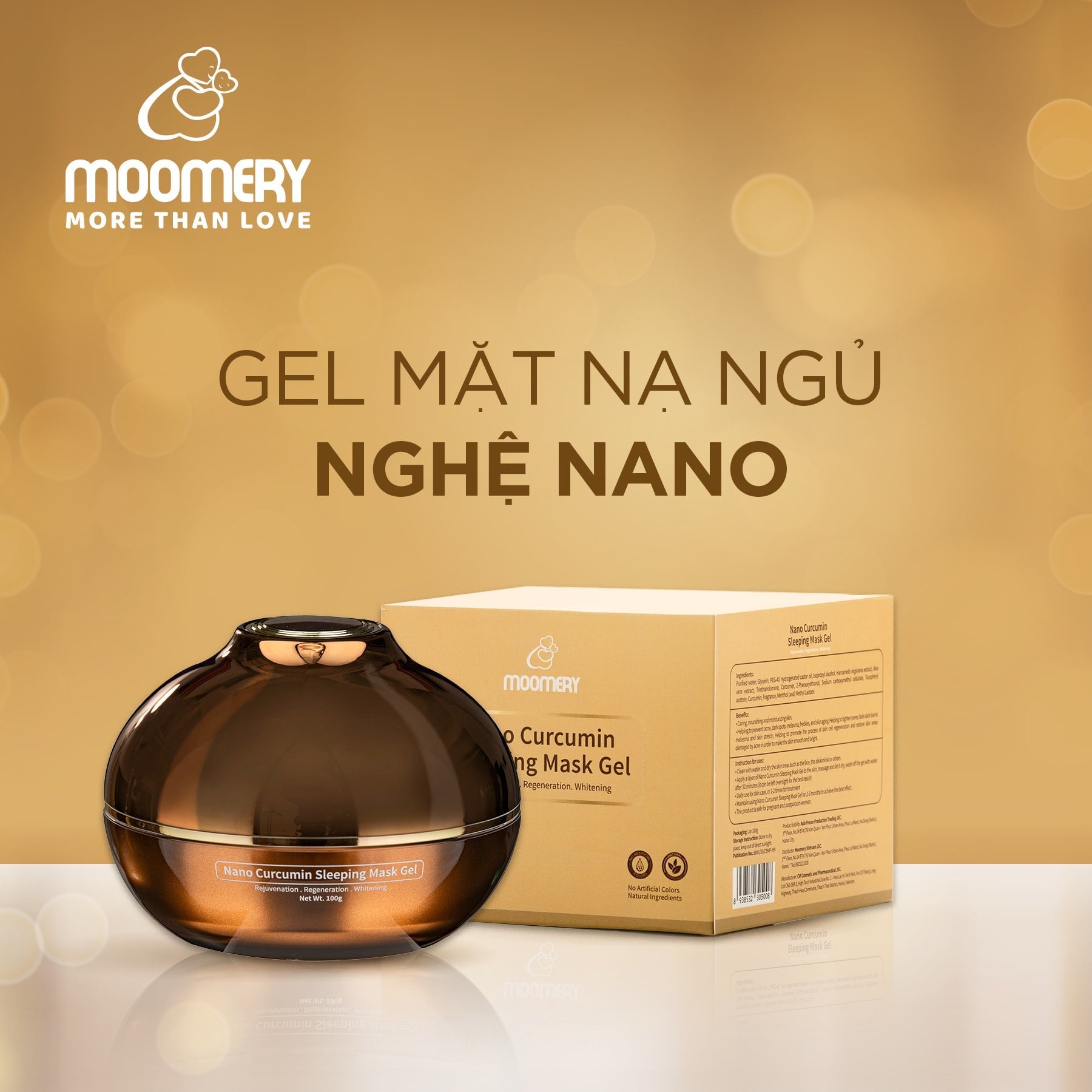 Mặt Nạ Ngủ Nghệ Nano Curcumin MOOMERY