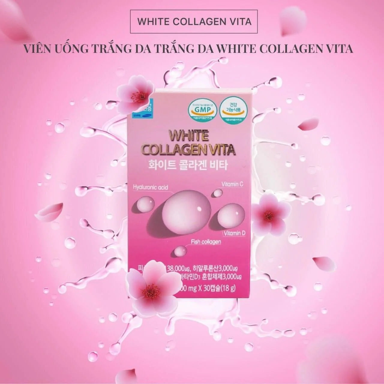 Viên Uống Sáng Da , Giảm Nám White Collagen Vita