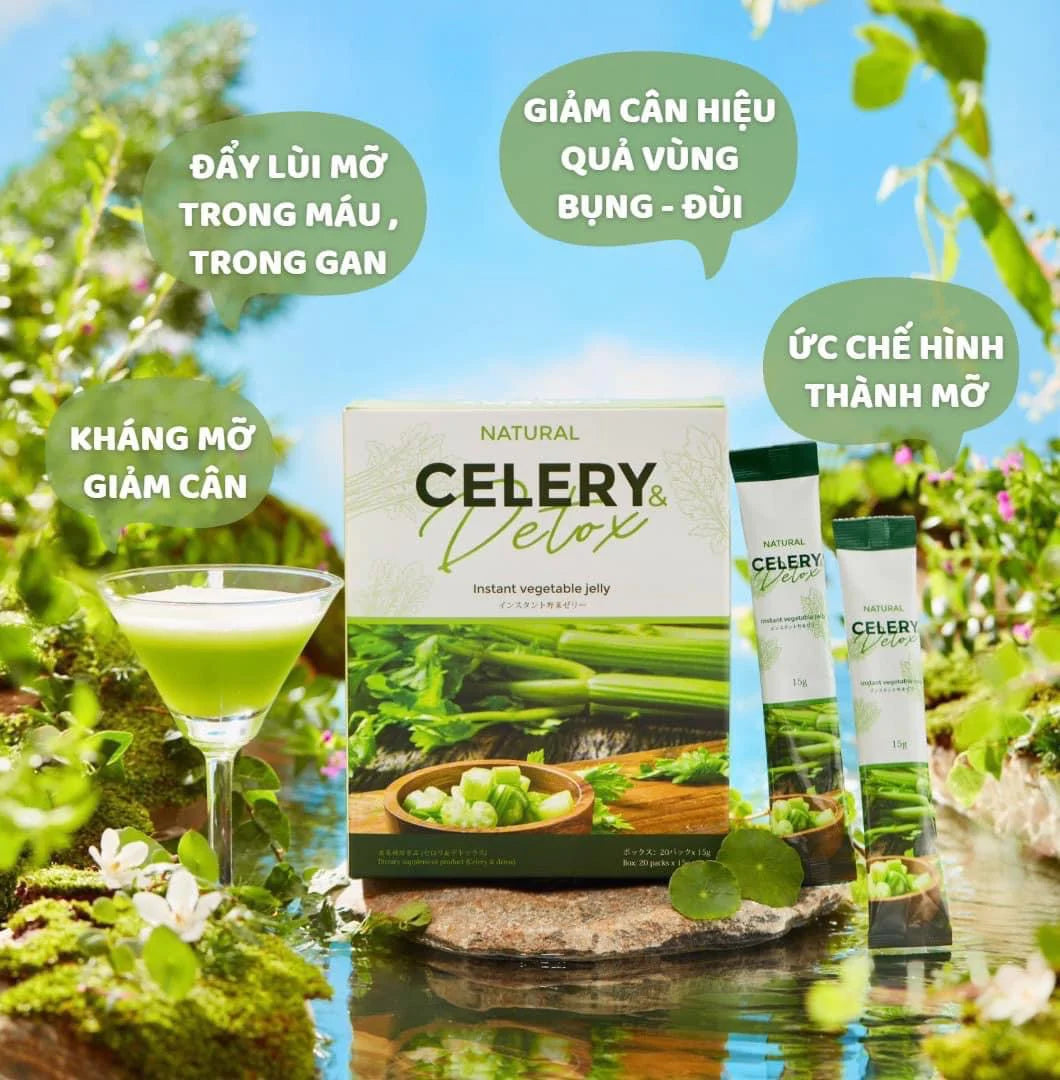 Thạch Cần Tây Celery Detox Thanh Nhiệt Giải Độc