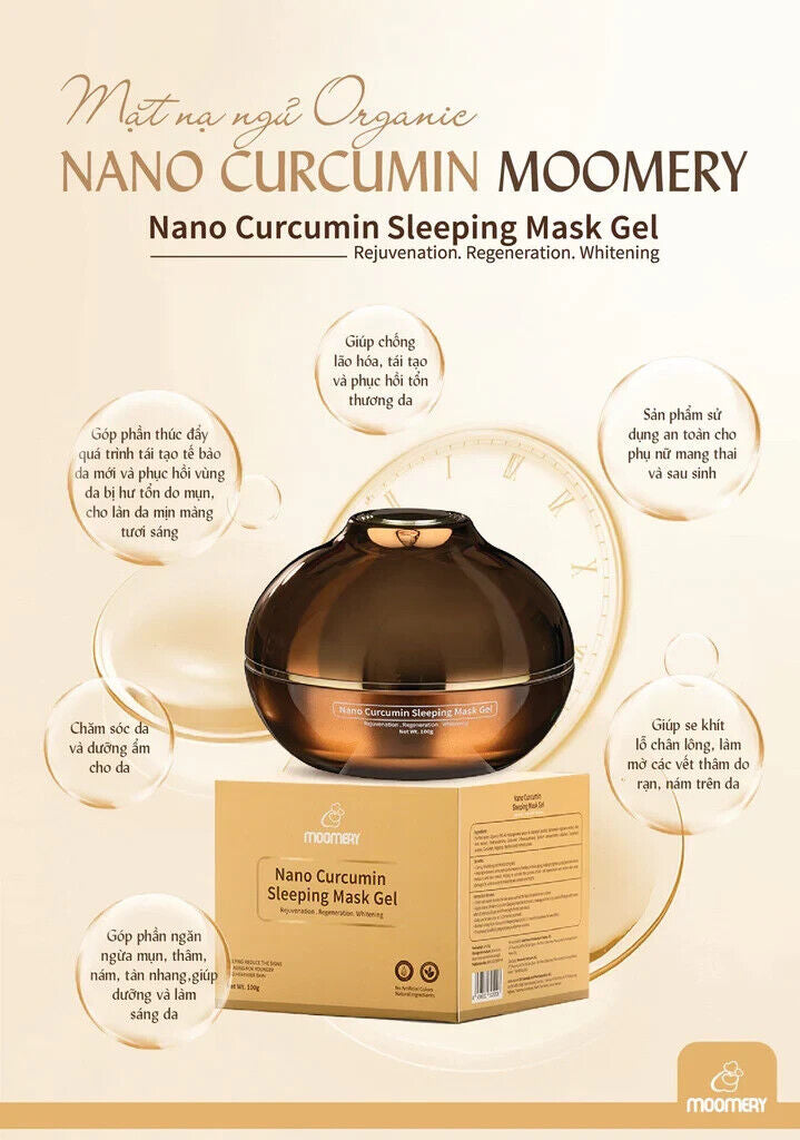 MOOMERY Nano Curcumin Sleeping Gel Mask