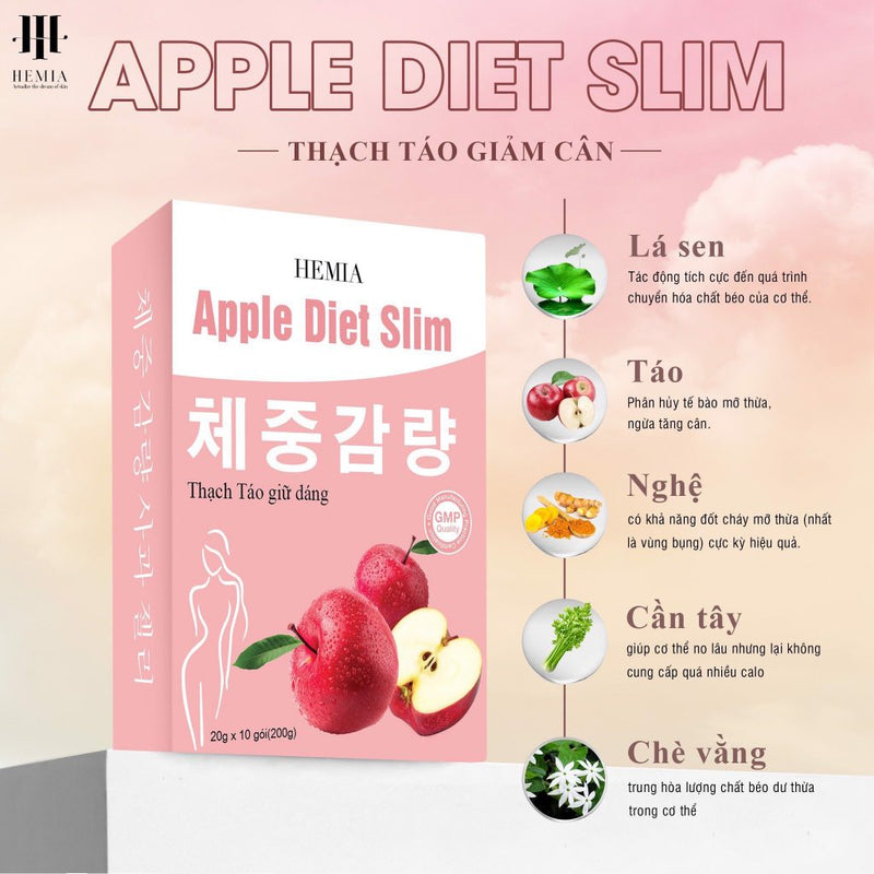Thạch Táo Giảm Cân HEMIA Apple Diet Slim