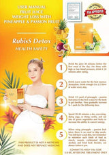 Rubiss Detox Pineapple Passion Fruit Juice Weight Loss ( box of 12)