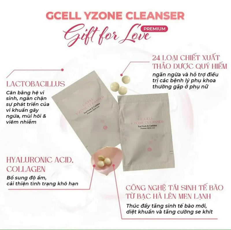 GCELL Y ZONE CLEANSER ( New Version 2023)