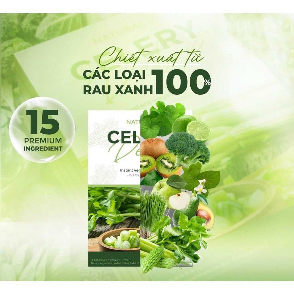 Thạch Cần Tây Celery Detox Thanh Nhiệt Giải Độc