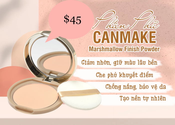 Phấn Phủ CANMAKE Marshmallow Finish Powder