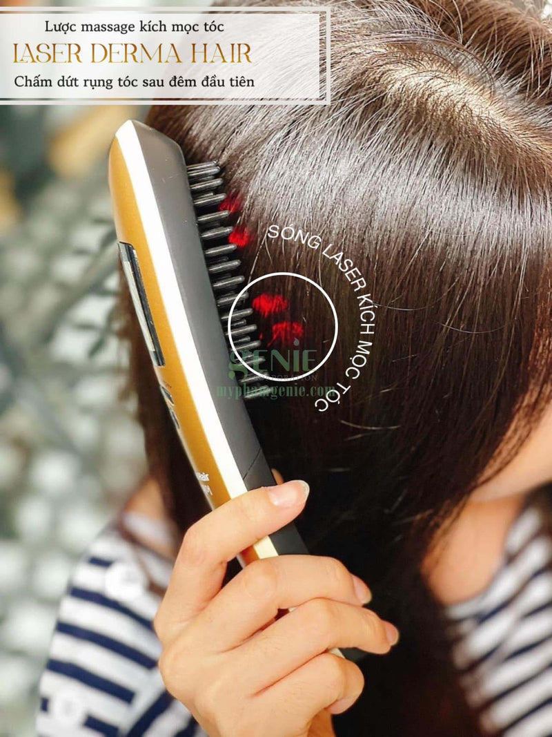 Laser Derma Hair Growth Stimulating Massage Comb( Hair Serum Includes)