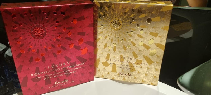 RE:OFE Mặt Nạ Dưỡng Da Nâng Cơ Luxury Rejuvanating Lifting Mask (hộp 10 miếng )