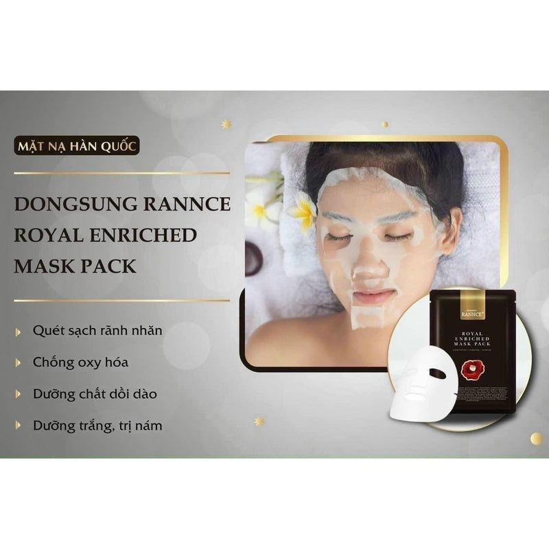 Mặt Nạ Chống Lão Hoá Nâng Cơ Dongsung Rannce Royal Enrich Mask Pack ( box of 10)