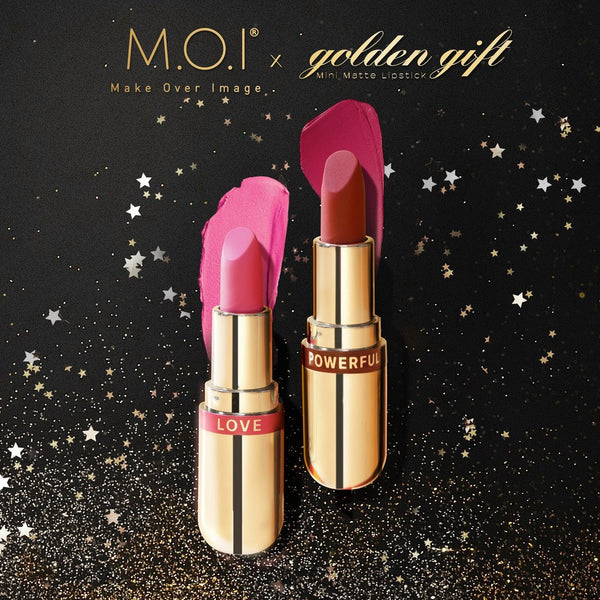 Set 2 Son Thỏi Lì M.O.I Golden Gift Mini Matte Lipstick