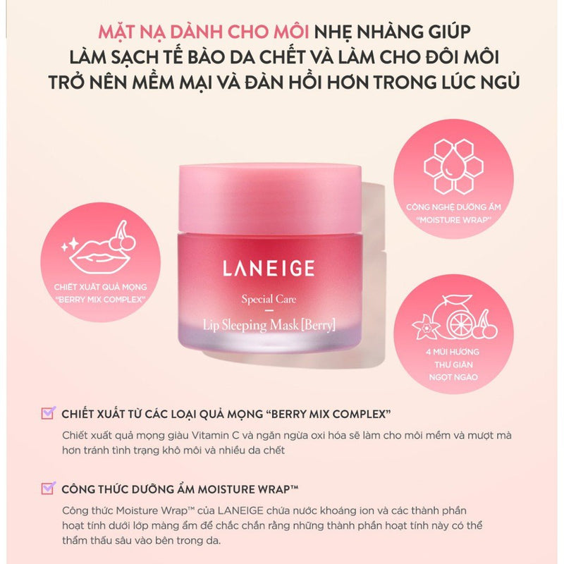 LANEIGE Lip Sleeping Mask Mini Kit (4 scented collections - lip mask)
