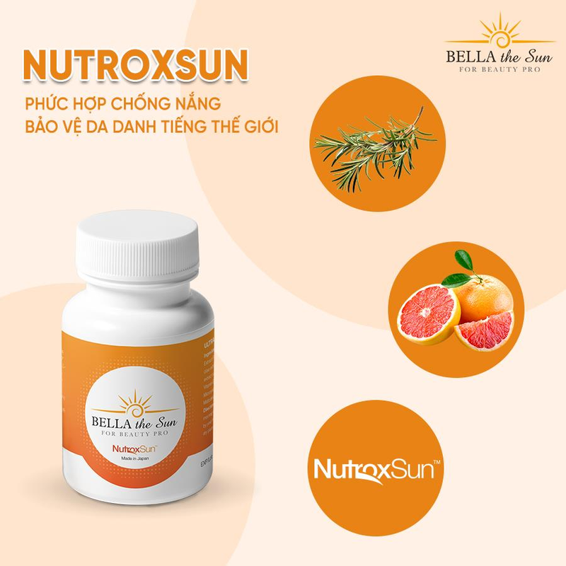 Bella The Sun sunscreen & brightening pill made in Japan