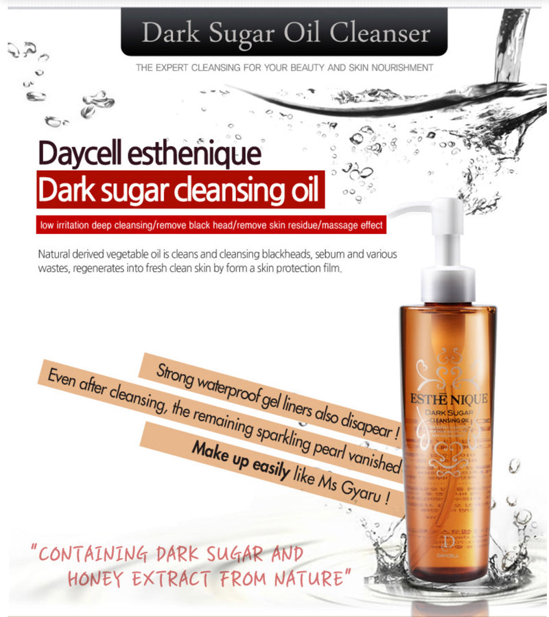 Dầu Tẩy Trang Đường Đen DAYCELL ESTHENIQUE Dark Sugar Cleansing Oil 197ML - Vt Glamour