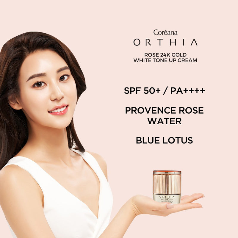 ORTHIA Rose 24K Gold White Tone Up Cream