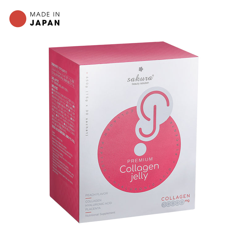 Collagen Jelly Sakura Premium - Collagen ăn liền dạng thạch vị đào Nhật Bản