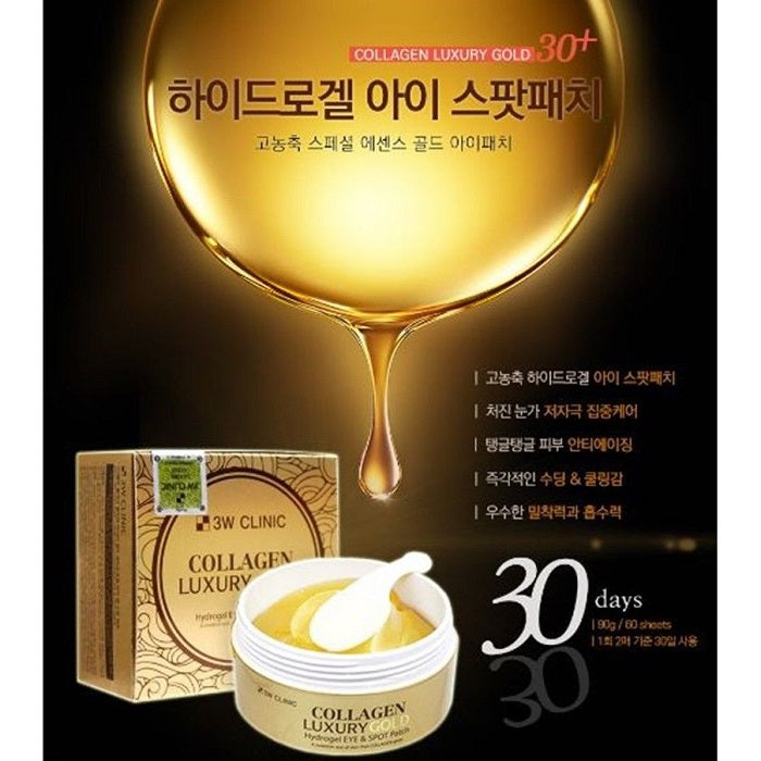Mặt Nạ Mắt Collagen Luxury Gold 3W Clinic