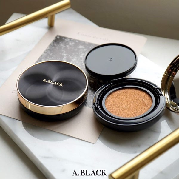 A.BLACK 𝐀𝐥𝐥 𝐃𝐚𝐲 𝐏𝐞𝐫𝐟𝐞𝐜𝐭 𝐂𝐨𝐯𝐞𝐫 𝐂𝐮𝐬𝐡𝐢𝐨𝐧 𝐒𝐏𝐅𝟒𝟕/𝐏𝐀++ Cushion/Primer/Concealer - Vt Glamour