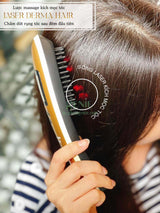 Lược Kích Thích Mọc Tóc Laser Derma Hair ( Tặng Kèm Serum Dưỡng Tóc)